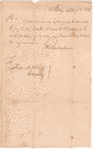 Instructions to Frederick Rohde re: accounts of R. Malcom