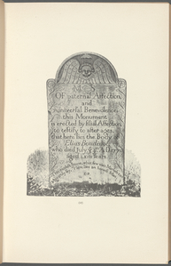 Inscriptions on tombstones and monuments in the burying grounds of the First Presbyterian church and St. Johns church at Elizabeth, New Jersey