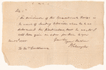 Letter from Philip Schuyler to Peter T. Curtenius
