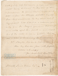 Letter from Philip Schuyler to James Duane