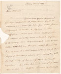Letter from Philip Schuyler to his nephew John C. Schuyler