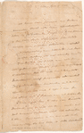 Letter from Philip Schuyler to his daughter Eliza (Mrs. Alexander Hamilton)