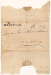Letter from Philip Schuyler to Major James Van Rensselaer