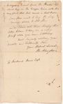 Letter from Philip Schuyler to Richard Davis