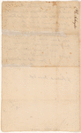 Letter from Philip Schuyler to Richard Davis