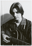 Sam Shepard with guitar during the Repertory Theater of Lincoln Center stage production Operation Sidewinder