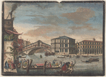 The bridge and market of the Rialto, Venice