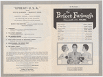 Program for the stage production Upbeat-U.S.A. at the Roxy Theatre, performed during screening of the motion picture The Perfect Furlough