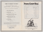 Program for the stage production The Starlight Stage at the Roxy Theatre, performed during screening of the motion picture Pork Chop Hill