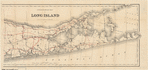 Colton's road map of Long Island