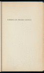 American Negro Songs and Spirituals