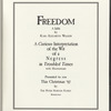 Freedom: a fable