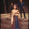 Margaret Whitton (as Bianca), John Heard (as Cassio), and Richard Dreyfuss (in the background, as Iago,) in the stage production Othello
