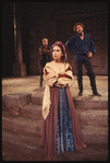 Margaret Whitton (as Bianca), John Heard (as Cassio), and Richard Dreyfuss (in the background, as Iago,) in the stage production Othello