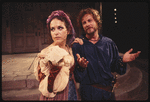 Margaret Whitton (as Bianca) and John Heard (as Cassio) in the stage production Othello