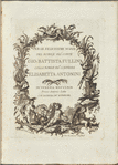Per le felicissime nozze del nobile sig:r conte Gio: Battista Fullini colla nobile sig:a contessa Elisabetta Antonini
