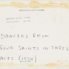 Dancers from "Four Saints in Three Acts" 
