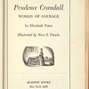 Prudence Crandall, Woman of Courage