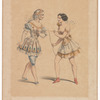 Zéphir et l'Amour dans La Fonti. Théâtre Imperial de l'Opéra