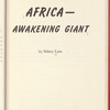 Africa - Awakening Giant