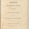 Othello, the Moor of Venice