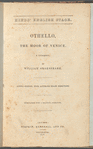 Othello, the Moor of Venice