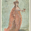 Costume design by Desmond Heeley for Helen in Troilus and Cressida