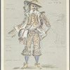 Costume design by Desmond Heeley for Cyrano in Cyrano de Bergerac