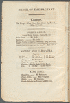 The Jubilee Songs, chorusses, &c.;
