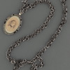 Edwin Booth silver locket with portrait of Junius Brutus Booth