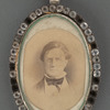 Edwin Booth silver locket with portrait of Junius Brutus Booth