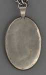 Edwin Booth silver locket with portrait of Junius Brutus Booth