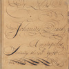 Manuscript book of minuets