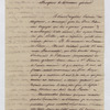 Letter to Monsieur le Directeur Général