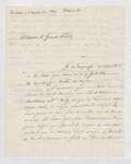 Letter to Monsieur le Grand Prévot