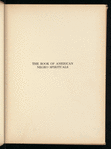 The Book of American Negro Spirituals