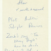 Miscellaneous lyrics / Edward Kleban