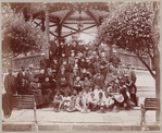 Unidentified group of men, women and children