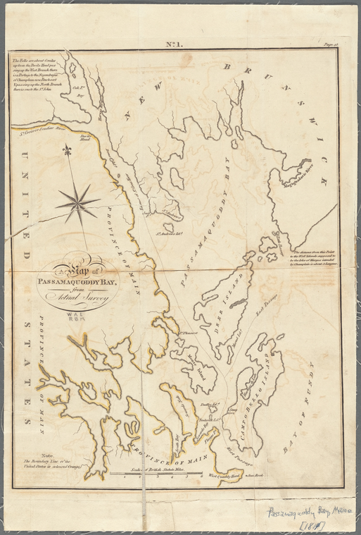 Map of Passamaquoddy Bay NYPL Digital Collections