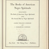 The Books of American Negro Spirituals