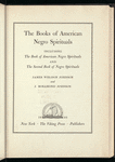The Books of American Negro Spirituals