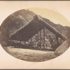 Camp structure with thatched roof