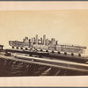 Model steam ship, cross section