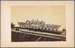 Model steam ship, cross section