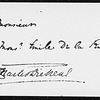 la Rue, Emile de. ANS to