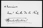 la Rue, Emile de. ANS to