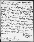 Morgan, E. S. Manuscript copy in an unknown hand of letter to