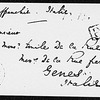 la Rue, Emile de. ALS to
