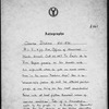 la Rue, Emile de. ALS to
