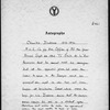 la Rue, Emile de. ALS to
